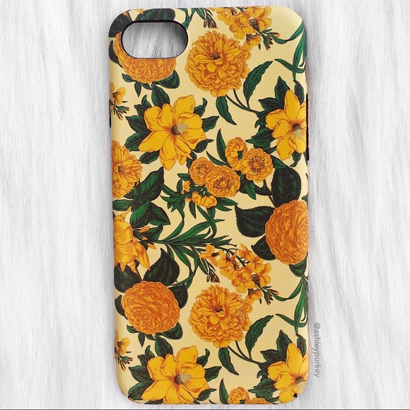 🌸4 for $10🌸 Yellow floral iPhone 7 • X/XS phone case - Picture 2 of 3